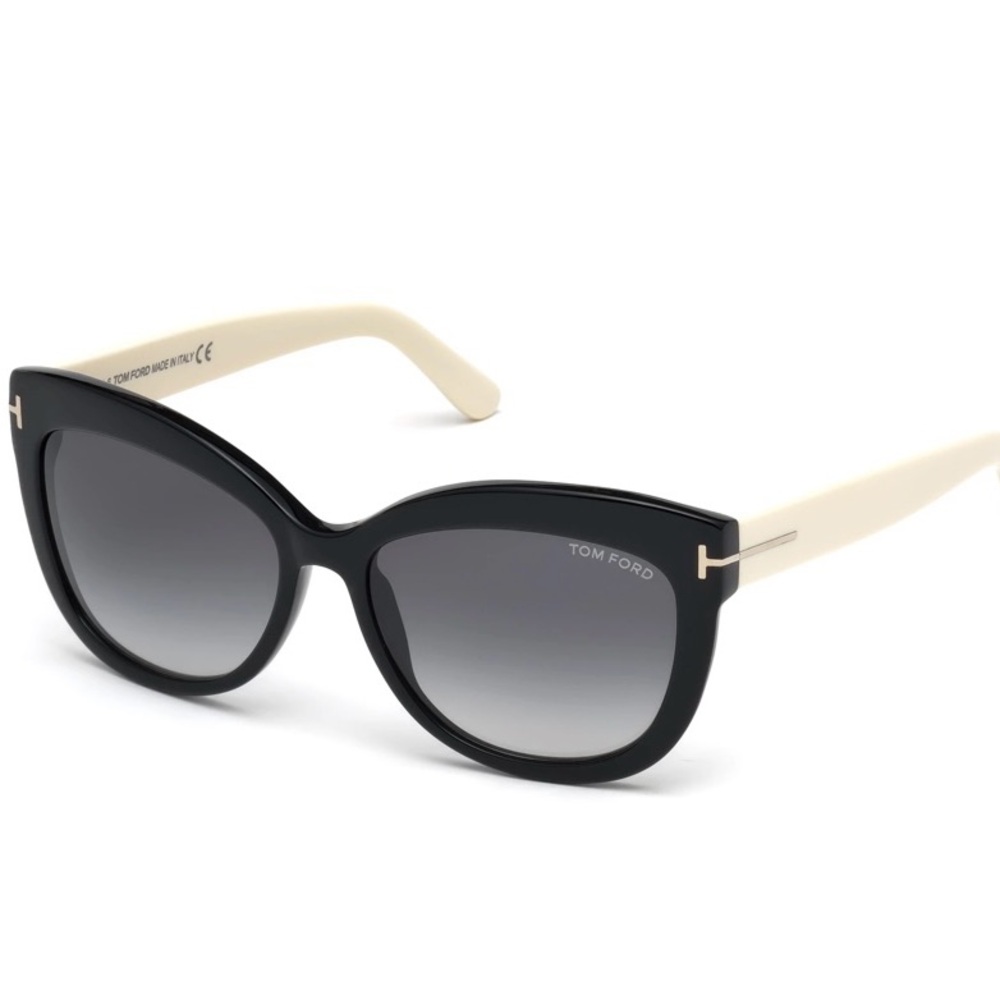 Tom Ford Women Alistair Sunglasses in Black and Cream